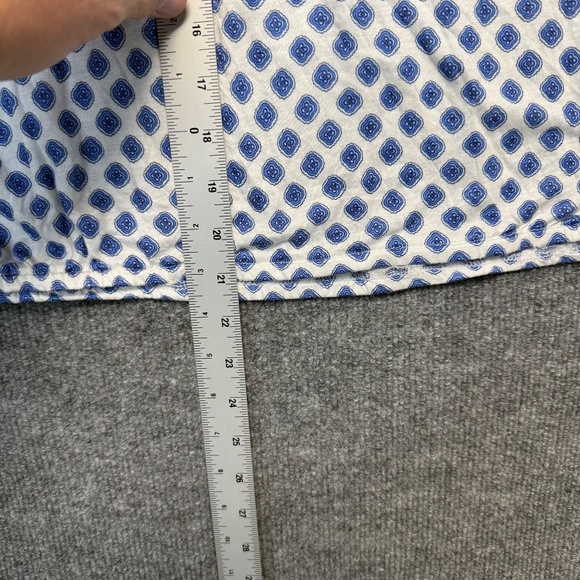 Michael Kors Blouse Womens Plus 2X White 3/4 Sleeves Round Neck Geometric NWT - Picture 7 of 7